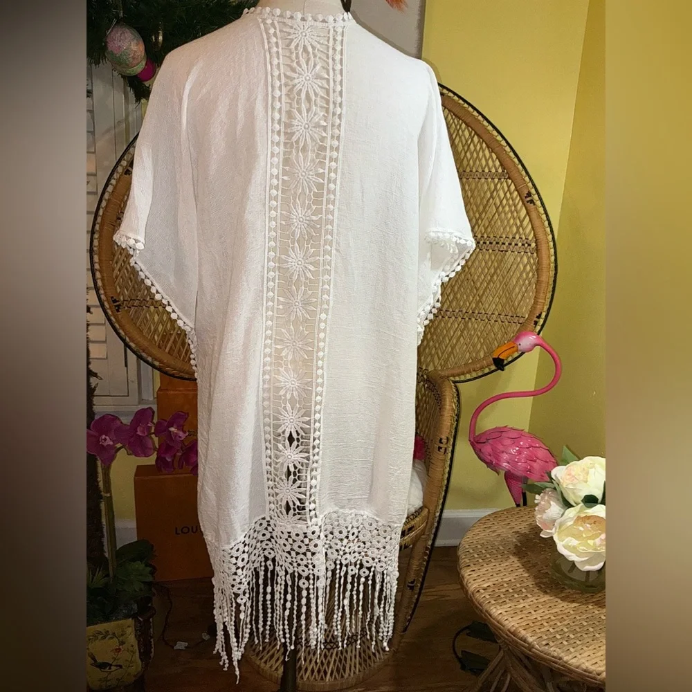 Vintage Lace Kimono One Size - Picture 6 of 14